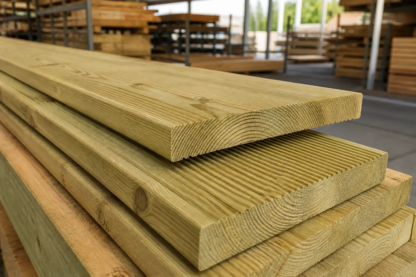 Representative decking timber product photograph